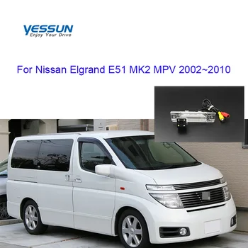 Yessun visszapillantó kamera Nissan Elgrand E51 MK2 MPV 2002 2003 2004 2005~2010 8M kamera / CCD kamera / autó rendszám kamera