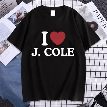 I Love J Cole grafikus póló 2023-as évek rap hiphop punk rövid ujjú póló férfi divat vintage túlméretezett harajuku póló
