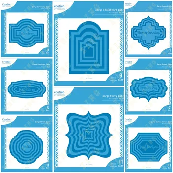 Fém kézműves vágás Diy Scrapbook papír napló dekorációs kártya Kézzel készített dombornyomás Új termék 2024-re Nestable címkék