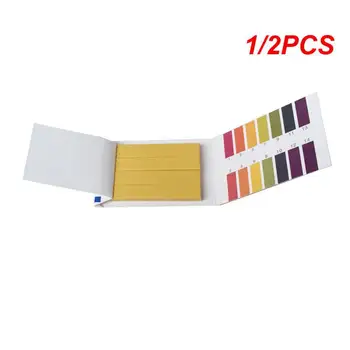 1 / 2DB Csíkok/csomag pH tesztcsíkok Teljes pH-mérő PH-vezérlő 1-14. indikátor lakmuszpapír Vízszennyező készlet