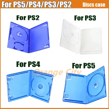 1PC CD DVD lemezek Tároló doboz PS4-hez PS5 PS3 PS2 CD Játéktok védődoboz Paystation 4-hez 5 játéklemez borítótok