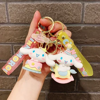 Anime Cinnamoroll baba modell medál Aranyos Cinnamoroll születésnapi party kulcstartók Medál táska kiegészítők rajzfilm autó kulcstartó ajándék