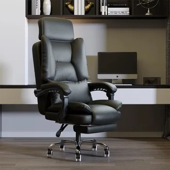 Forgatható karpárnák Irodai székkerekek Ülő kialakítás Fejtámla irodai szék Modern luxus Sillas De Oficina Asztali kiegészítők