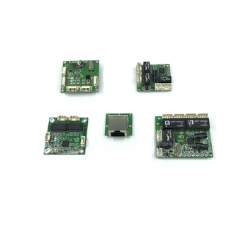 Mini PBCswitch modul PBC OEM modul mini méret 3/4/5 Portok Hálózati kapcsolók Nyák-kártya mini Ethernet kapcsoló modul 10/100Mbps
