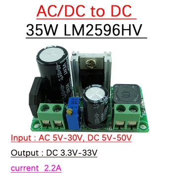 35W LM2596HV AC / DC DC Buck átalakító tápegység modul 5V-50V Step Down 3.3V-33V 5V 9V 12V 15V 19V 24V feszültségszabályozó
