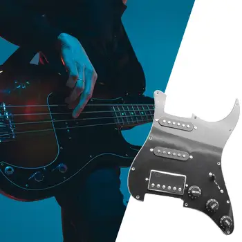 11 lyukú gitár pickguard SSH hangszedővel nyomókapcsolóval tartozékhoz