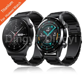 Huawei Watch Titanium Strap GT 2 Pro / GT2 46MM Smartwatch szíjhoz HONOR MagicWatch 46mm/GS óraszíj fém karkötő