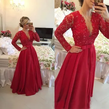 ANGELSBRIDEP A menyasszony vörös anyja Esküvői ruhák Csipke gyöngyös A vonal Estélyi vőlegény Keresztanya ruhák Vestido De Madrinha