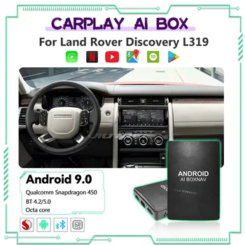 Multimédia CarPlay AI doboz Land Rover Discovery L319 2019 2020 Android Auto vezeték nélküli tükör link Netflix Yotube intelligens Adpater