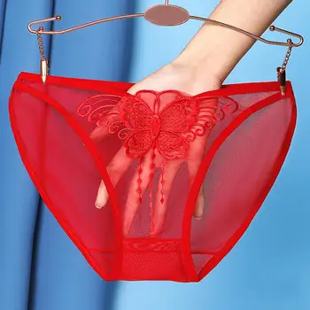 Trendy Lady Bugyi gyorsan száradó csípőemelés rugalmas ultravékony átlátszó szexi alsónadrág