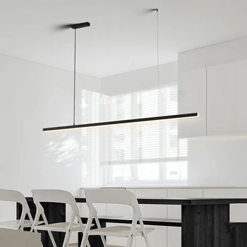 Led kábel függőlámpák minimalista csillár étteremhez Étkezőasztal Nappali függő drót Otthoni lámpatest Beltéri világítás