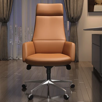 Otthoni bőr csúcskategóriás luxus üzleti irodai szék csúcsminőségű bőr nagy osztályú szék tanulmányi szék