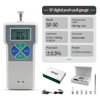 ALIYIQI MÁRKA Gyári közvetlen ellátás SF gazdaságos digitális hordozható húzóerő mérőeszköz Próbapad erőmérő