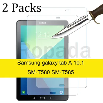 2PCS üveg Samsung Galaxy Tab A 10.1 (2016) készülékhez SM-T580 SM-T585 karcálló edzett üveg képernyővédő fólia