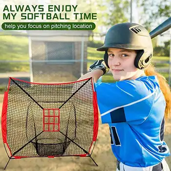 1 db dobás és eltalálás Állítható zónacél baseball háló gyakorlásához pontosan baseball softball baseball hálóhoz