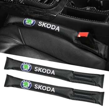  szénszálas autósülés-rés töltőanyag oldalsó varratdugó csík szivárgásmentes töltőcsík Automatikus tartozékok a Skoda Octavia 3 2 VRS Fabia számára