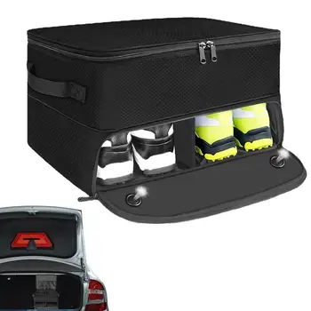 Összecsukható golf tároló táska Oxford szövet golfszervező autóhoz hordozható Oxford szövet Golf kiegészítők Labda törölközőtartó doboz