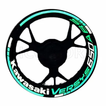 Motorkerékpár tartozékok Kerékagy keréktárcsa matrica fényvisszaverő matricák Vízálló a Kawasaki Versys 650 Abs számára