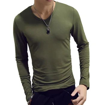 B1301 1db Fashion Hot Sale Classic hosszú ujjú póló férfiaknak Fitness pólók Slim Fit ingek tervező Solid Pólók felsők
