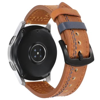 20mm valódi bőr szíj Samsung Galaxy Active 2 40mm 44mm 42mm Smart Watch Band Watch3 41mm /Gear S2 Classic karkötő