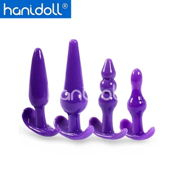 4/db/set biztonsági szilikon anális dugók dildók maszturbáció anális dugók hüvelydugók szexuális játékok női férfi anális tágító játékok meleg SM