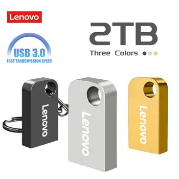 Lenovo 2TB USB 3.0 flash meghajtók 1TB 512GB fém Pen meghajtó 256GB nagy sebességű pendrive Flash memória tároló vízálló Flash lemez