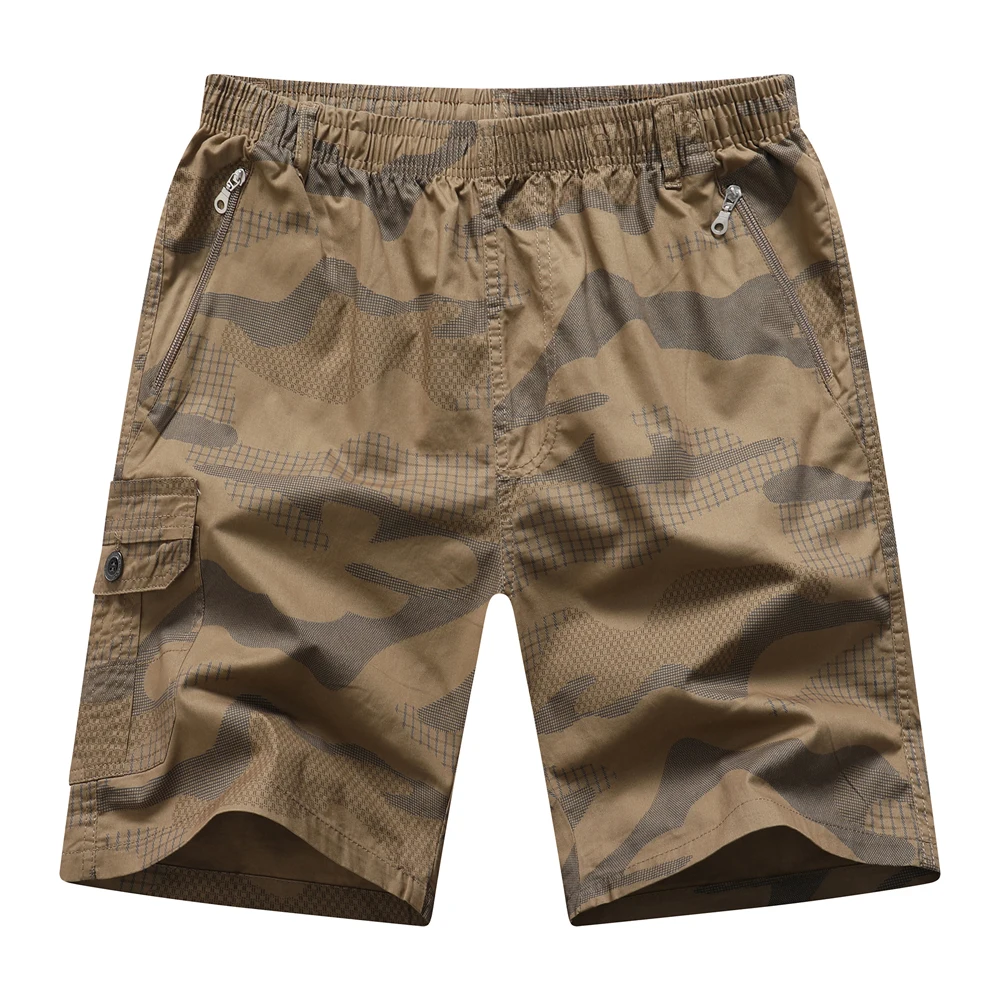 Álcázó katonai rugalmas deréknadrág férfi nadrág Camo Bermuda férfi rövid nadrág pamut férfi nyári férfi rövidnadrág 5XL alkalmi - 2