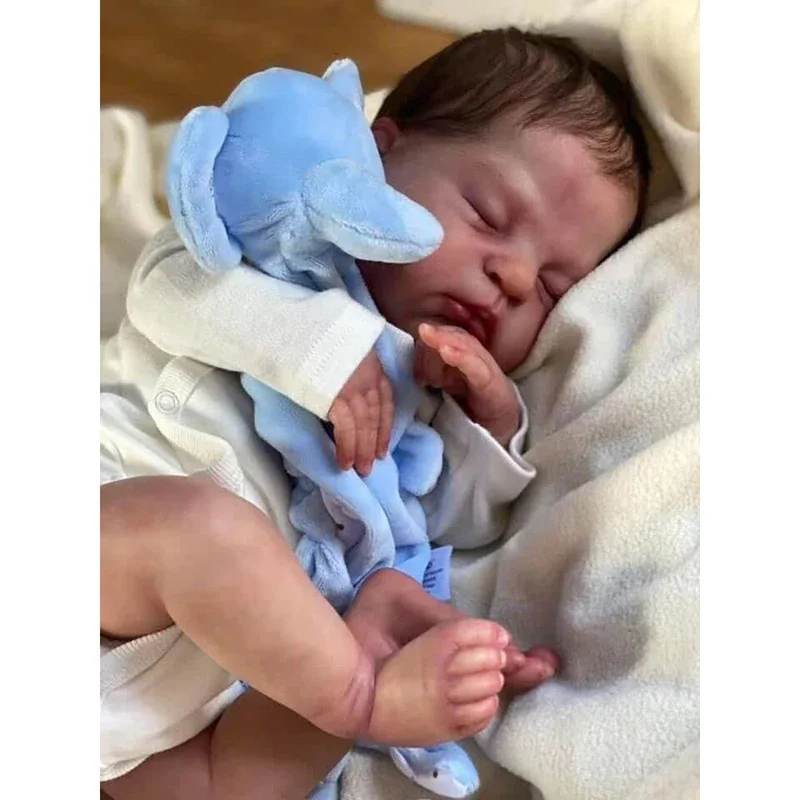 Élethű újjászületett baba babák Remi-Ashton fiú 48CM Siliocne újszülött baba, amely valódinak tűnik Életnagyságú babák gyerekeknek Ajándékok - 2