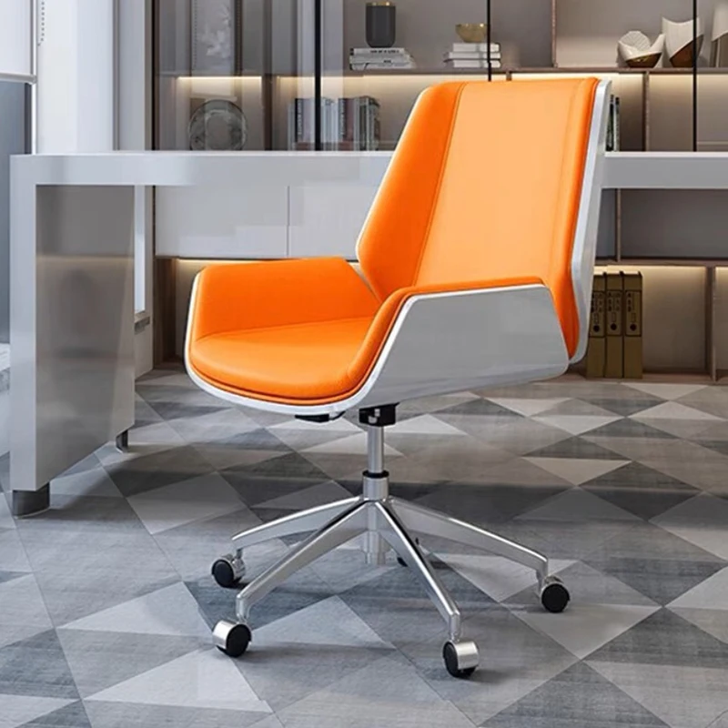 Íróasztal Accent ergonomikus szék Fotel Forgatható tervező Lusta nappali székek Luxus Nordic Silla ergonomonómia irodabútor - 1