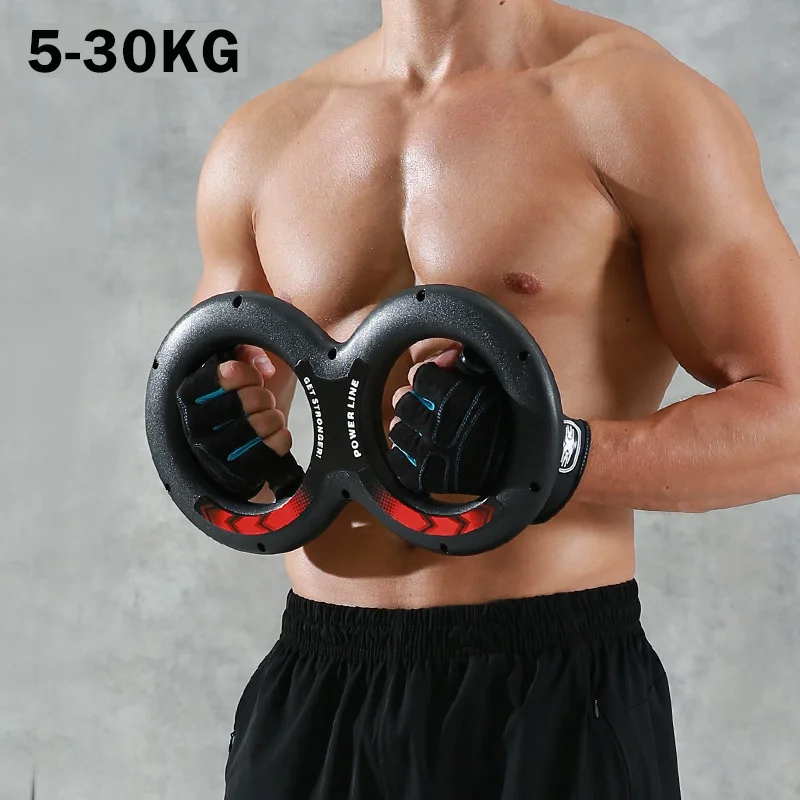 ÚJ 5-30kg színes 8 szavas mellkasbővítő alkar erősítő edző erő csukló eszköz edzés izom edzőterem fitnesz felszerelés - 1