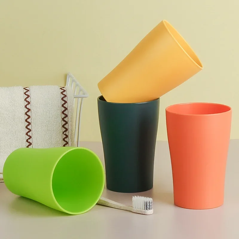 Új divat búza szalma gargalizáló csésze otthoni kefecsésze pár hotel gargle műanyag kényelmes és egyszerű - 2