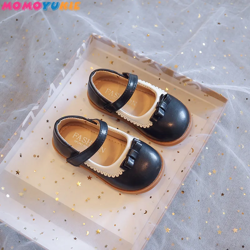Új koreai sokoldalú alap napi gyerekcipő lánydivatnak Lányok alkalmi cipők csokornyakkendő lány gyermek cipő vízálló lány cipők - 0
