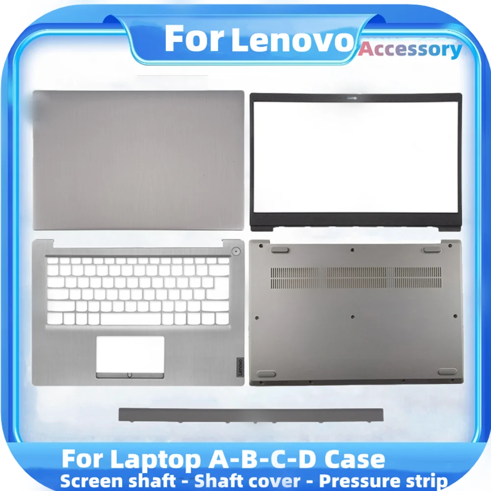 Új LCD hátlap Lenovo IdeaPad 3-14 3-14ADA05 3-14ARE05 14IML05 14IIL05 Első keret Csuklótámasz alsó ház Zsanér fedél - 0