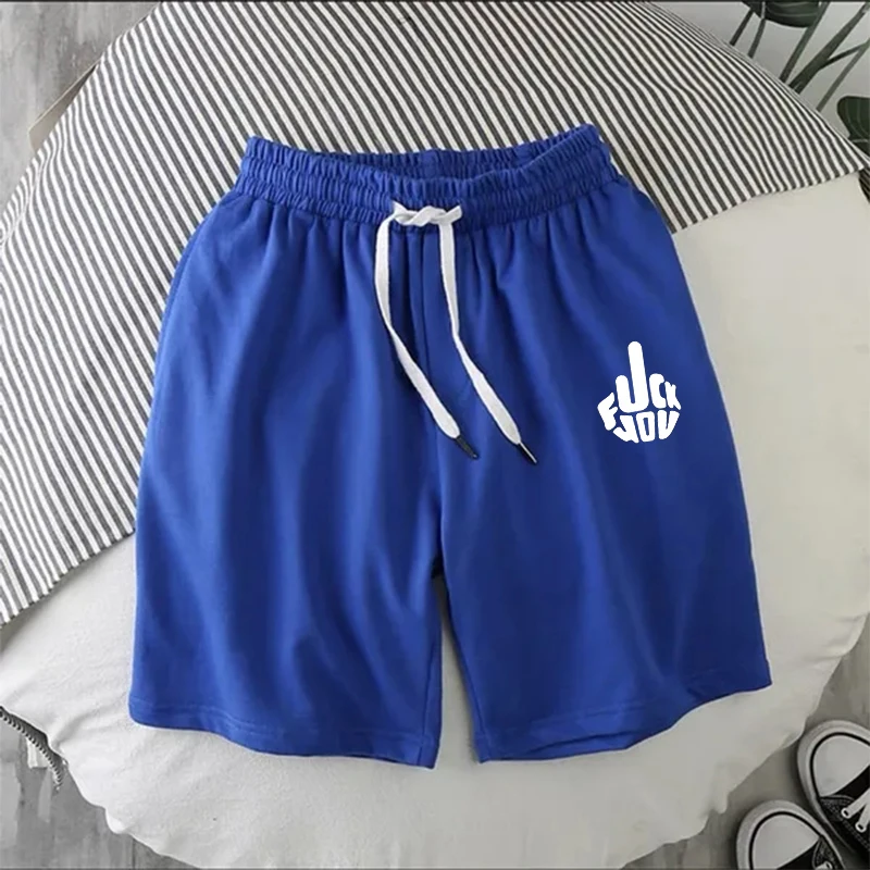Új nyári alkalmi sportrövidnadrág Férfi lélegző deszkanadrág Beach Shorts egyszínű divat húzózsinóros rövidnadrág - 5