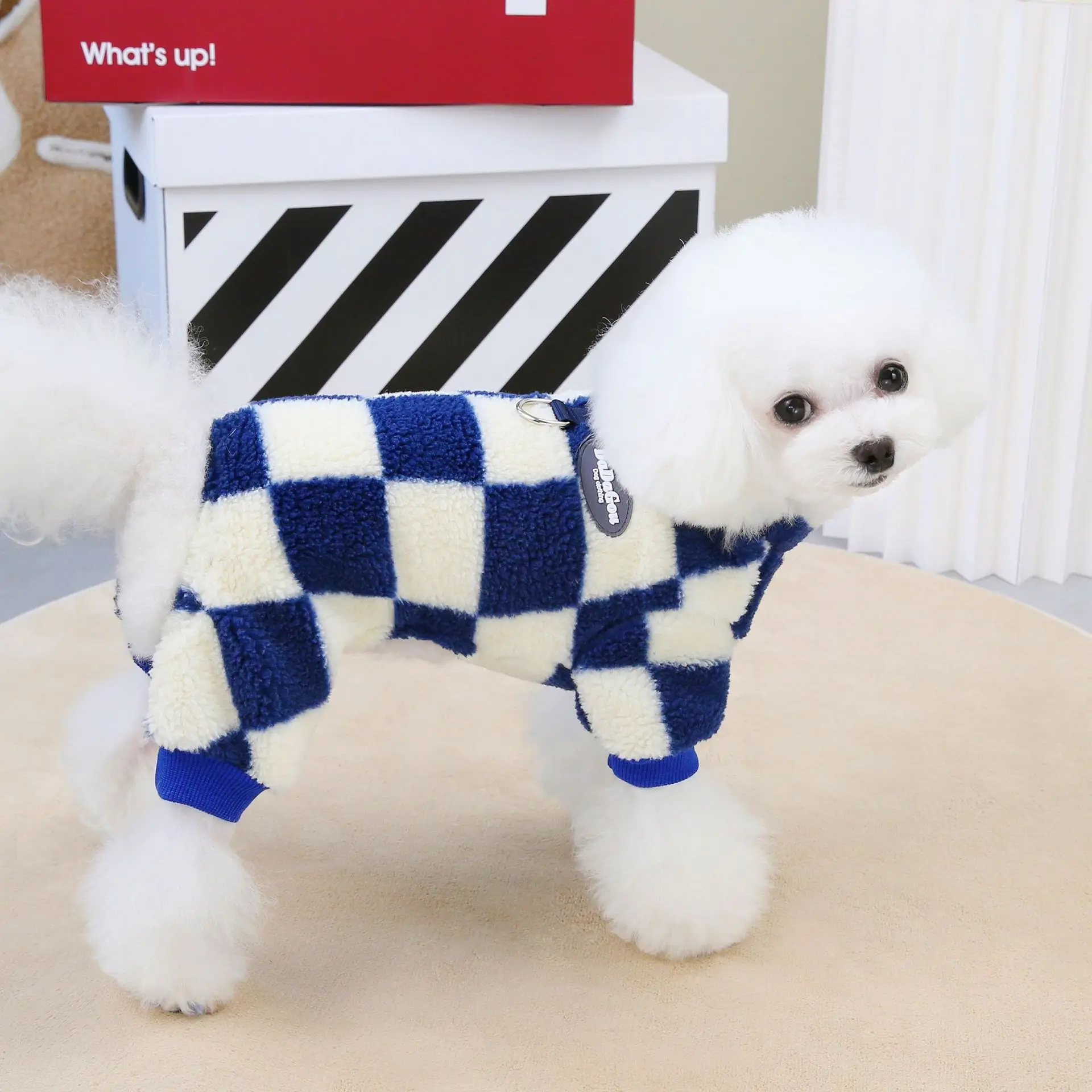 Új érkezésű kölyökkutya pulóver őszi téli kis kutya jumpsuit puha, kényelmes négylábú ruhapulóver kisállatnak kutya macska - 5